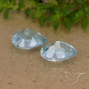 Pedras preciosas de Topázio Céu azul natural de 1.82 ct, Formato de pêra, VVS-VS