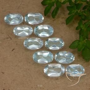 Pedras preciosas de Topázio Céu azul natural de 2.71 ct, oval, VS