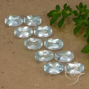 Pedras preciosas de Topázio Céu azul natural de 3.03 ct, oval, VS