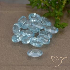 Pedras preciosas de Topázio Céu azul natural de 4.16 ct, oval, VS