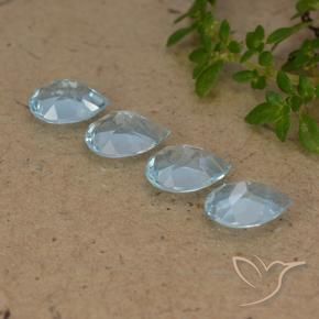 Pedras preciosas de Topázio Céu azul natural de 3.13 ct, Formato de pêra, VVS-VS