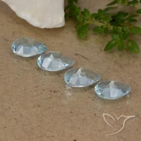 Pedras preciosas de Topázio Céu azul natural de 3.09 ct, Formato de pêra, VVS-VS