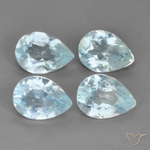 3.31ctw Natural Céu azul Topázio, Formato de pêra, VVS-VS