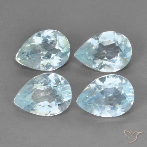 Pedras preciosas de Topázio Céu azul natural de 3.31 ct, Formato de pêra, VVS-VS