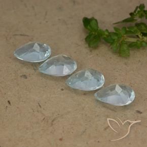 Pedras preciosas de Topázio Céu azul natural de 3.60 ct, Formato de pêra, VVS-VS