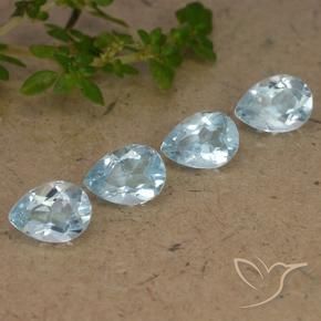Pedras preciosas de Topázio Céu azul natural de 3.39 ct, Formato de pêra, VVS-VS