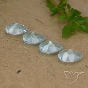 Pedras preciosas de Topázio Céu azul natural de 3.21 ct, Formato de pêra, VVS-VS