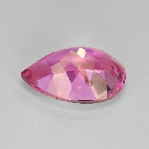 Topázio Rosa quente Natural 6.76ct, Formato de pêra, VVS-VS
