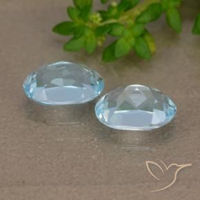 Pedras preciosas de Topázio Céu azul natural de 2.04 ct, oval, VVS-VS
