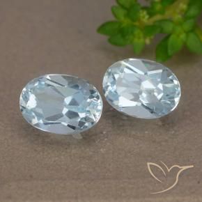 Pedras preciosas de Topázio Céu azul natural de 2.11 ct, oval, VVS-VS