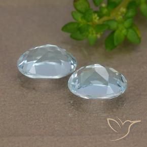 Pedras preciosas de Topázio Céu azul natural de 2.11 ct, oval, VVS-VS