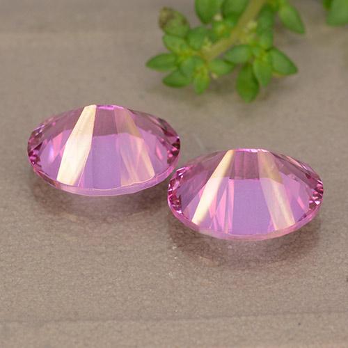 Pedras preciosas de topázio rosa natural de 6,02 ct, corte oval, VS