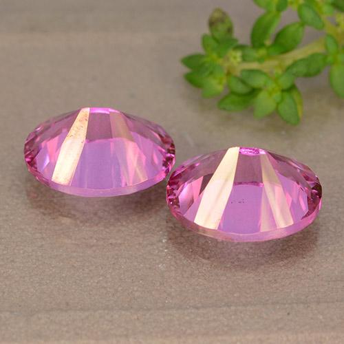 Pedras preciosas de Topázio Rosa médio-escuro natural de 6.30 ct, Corte Oval, VS