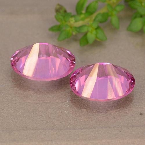 Pedras preciosas de topázio rosa natural de 6,13 ct, corte oval, VS