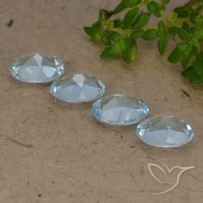 Pedras preciosas de Topázio Céu azul natural de 3.51 ct, oval, VVS-VS