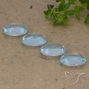 Pedras preciosas de Topázio Céu azul natural de 3.61 ct, oval, VVS-VS