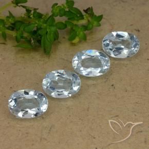 Pedras preciosas de Topázio Céu azul natural de 3.77 ct, oval, VVS-VS