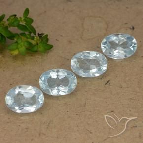 Pedras preciosas de Topázio Céu azul natural de 3.96 ct, oval, VVS-VS