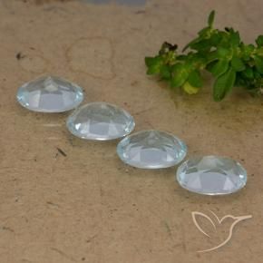 Pedras preciosas de Topázio Céu azul natural de 3.96 ct, oval, VVS-VS