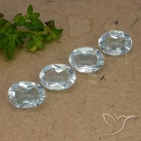 Pedras preciosas de Topázio Céu azul natural de 3.55 ct, oval, VVS-VS