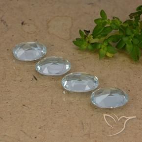 Pedras preciosas de Topázio Céu azul natural de 3.55 ct, oval, VVS-VS