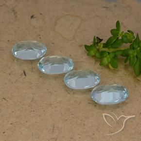 Pedras preciosas de Topázio Céu azul natural de 3.72 ct, oval, VVS-VS