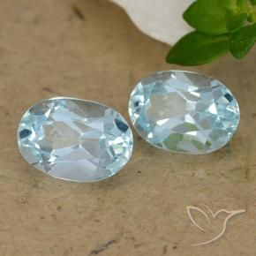 Pedras preciosas de Topázio Céu azul natural de 2.04 ct, oval, VVS-VS