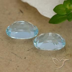 Pedras preciosas de Topázio Céu azul natural de 2.04 ct, oval, VVS-VS