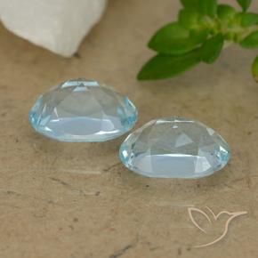 Pedras preciosas de Topázio Céu azul natural de 2.18 ct, oval, VVS-VS
