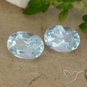 Pedras preciosas de Topázio Céu azul natural de 2.07 ct, oval, VVS-VS