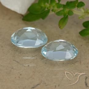 Pedras preciosas de Topázio Céu azul natural de 2.07 ct, oval, VVS-VS