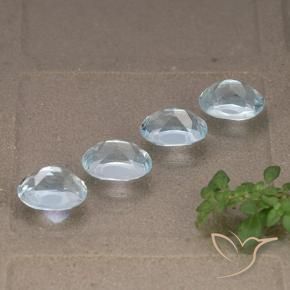 Pedras preciosas de Topázio Céu azul natural de 4.59 ct, oval, VVS-VS