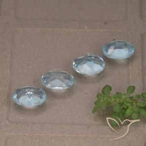 Pedras preciosas de Topázio Céu azul natural de 3.69 ct, oval, VVS-VS