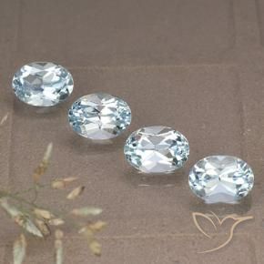 Pedras preciosas de Topázio Céu azul natural de 4.47 ct, oval, VVS-VS