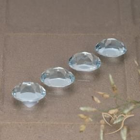 Pedras preciosas de Topázio Céu azul natural de 4.47 ct, oval, VVS-VS