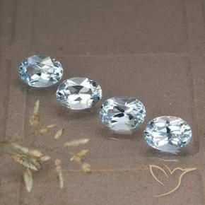 Pedras preciosas de Topázio Azul Suíço natural de 4.37 ct, oval, VVS-VS
