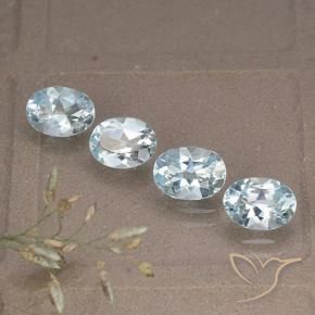 Pedras preciosas de Topázio Céu azul natural de 3.59 ct, oval, VVS-VS