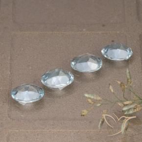 Pedras preciosas de Topázio Céu azul natural de 3.59 ct, oval, VVS-VS