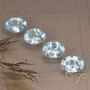 Pedras preciosas de Topázio Céu azul natural de 3.62 ct, oval, VVS-VS