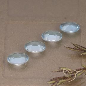 Pedras preciosas de Topázio Céu azul natural de 3.84 ct, oval, VVS-VS