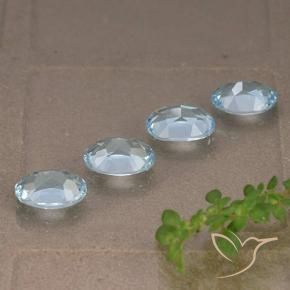 Pedras preciosas de Topázio Céu azul natural de 3.72 ct, oval, VVS-VS