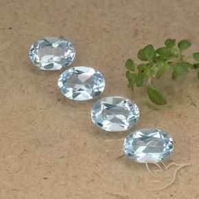 Pedras preciosas de Topázio Céu azul natural de 3.46 ct, oval, VVS-VS