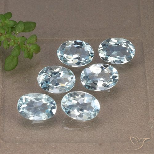 5.47ctw Natural Céu azul Topázio, oval, VVS-VS
