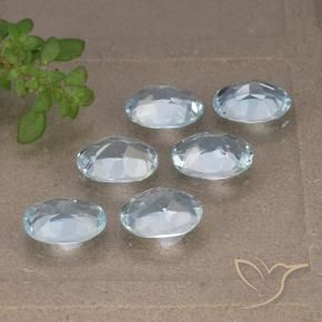 Pedras preciosas de Topázio Céu azul natural de 5.47 ct, oval, VVS-VS