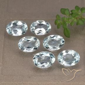 Pedras preciosas de Topázio Céu azul natural de 5.48 ct, oval, VVS-VS