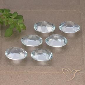 Pedras preciosas de Topázio Céu azul natural de 5.77 ct, oval, VVS-VS