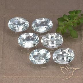 Pedras preciosas de Topázio Céu azul natural de 5.44 ct, oval, VVS-VS