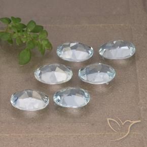 Pedras preciosas de Topázio Céu azul natural de 5.44 ct, oval, VVS-VS