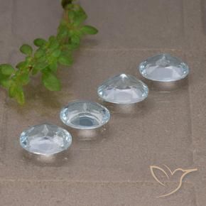 Pedras preciosas de Topázio Céu azul natural de 4.19 ct, oval, VVS-VS