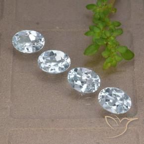 Pedras preciosas de Topázio Céu azul natural de 3.70 ct, oval, VVS-VS